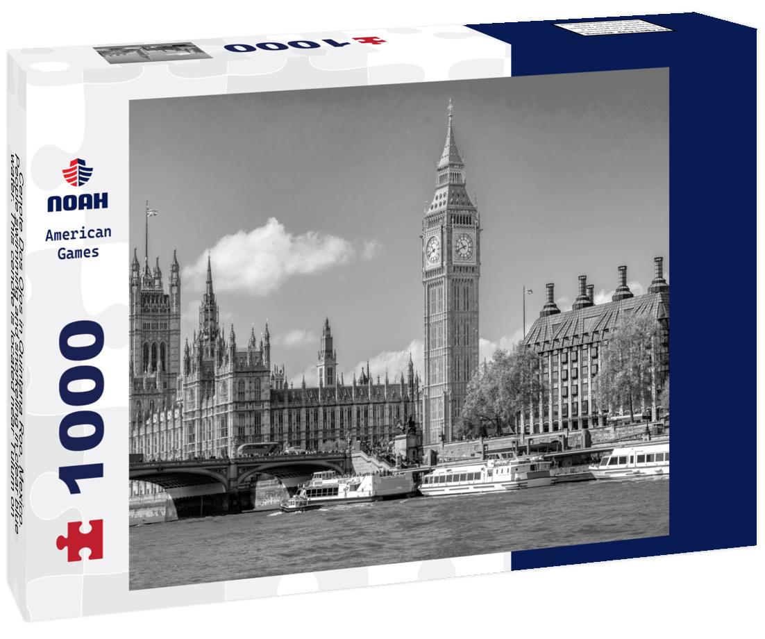 Noah Jigsaw Puzzle Cenote Dos Ojos in Quintana Roo, Mexico. People swimming and snorkeling in clear blue water. This cenote is located near Tulum on the Yucatan Peninsula, Mexico in black white 1000 pieces