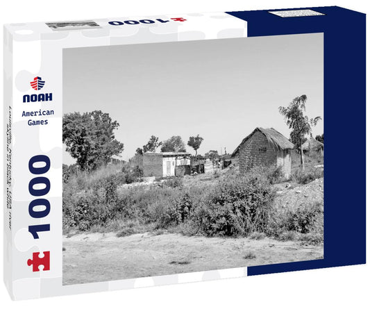 Noah Jigsaw Puzzle Louisville, Kentucky, USA river skyline in black white 1000 pieces