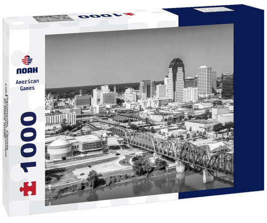 Noah Jigsaw Puzzle Gainesville, Florida, USA downtown cityscape in black white 1000 pieces