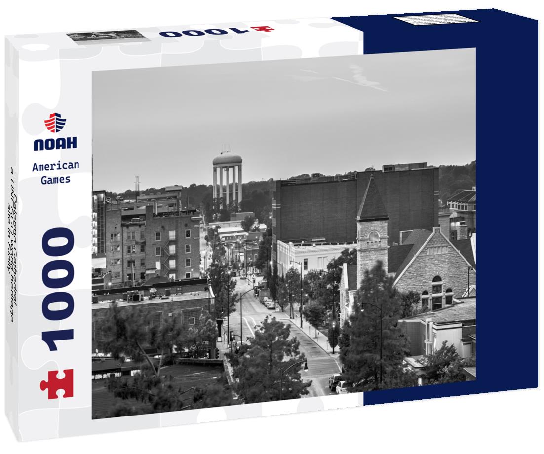 Noah Jigsaw Puzzle Palermo Cathedral, a UNESCO world heritage site in Sicily - Italy in black white 1000 pieces