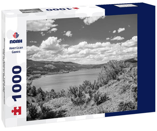 Noah Jigsaw Puzzle Birmingham, Alabama, USA downtown city skyline in black white 1000 pieces