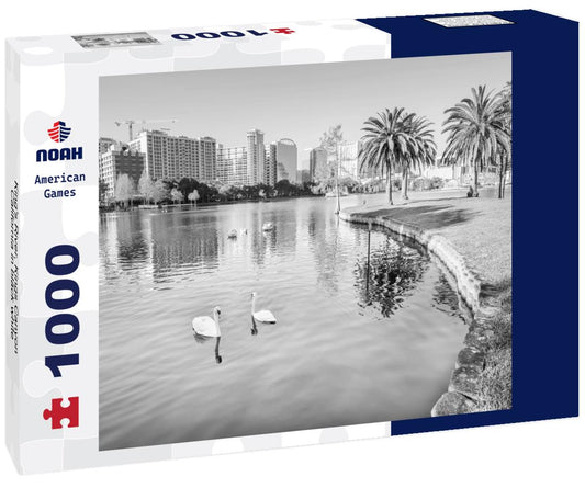 Noah Jigsaw Puzzle King's River, Kings Canyon, California in black white 1000 pieces