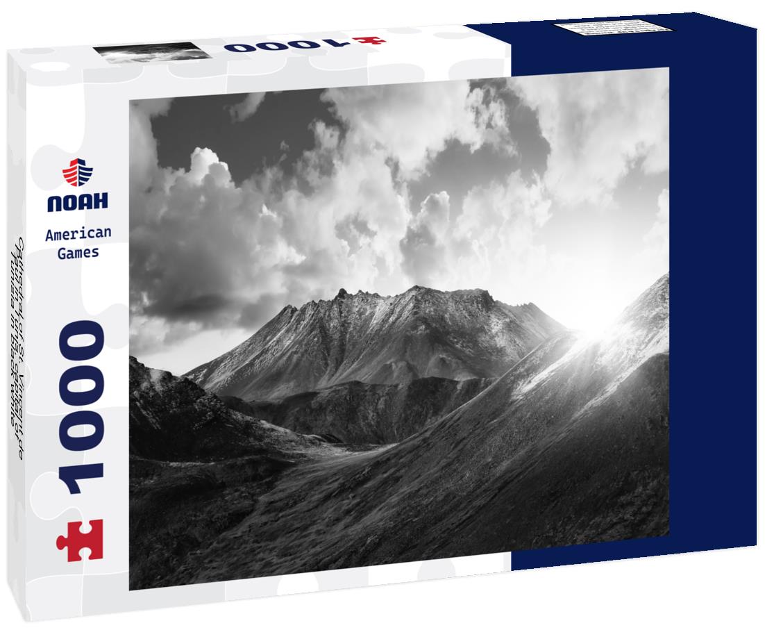 Noah Jigsaw Puzzle Cathedral of St. Vincent de Paul in Tunis, capital of Tunisia in black white 1000 pieces