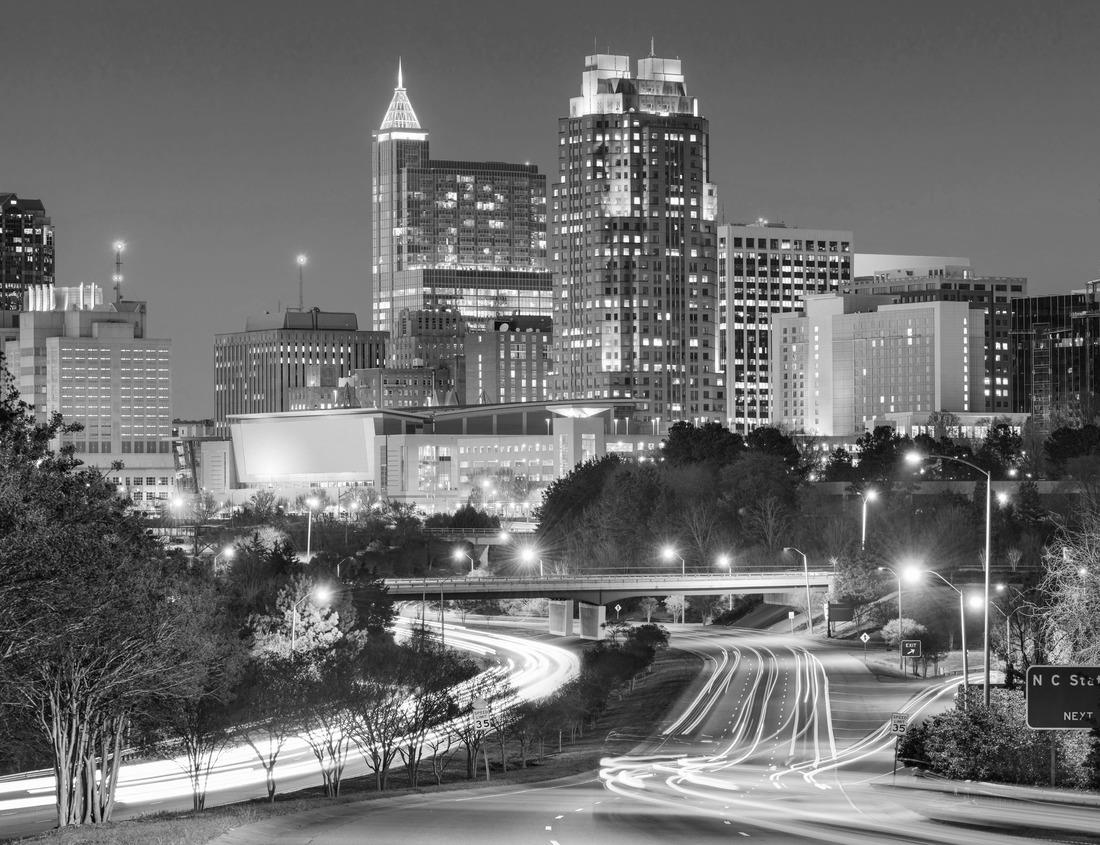 Noah Jigsaw Puzzle Detroit Panoramic View From Canada in black white 1000 pieces