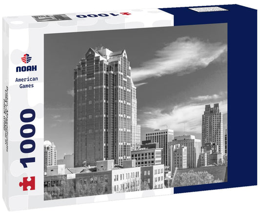 Noah Jigsaw Puzzle Boston, Massachusetts, USA City Skyline in black white 1000 pieces