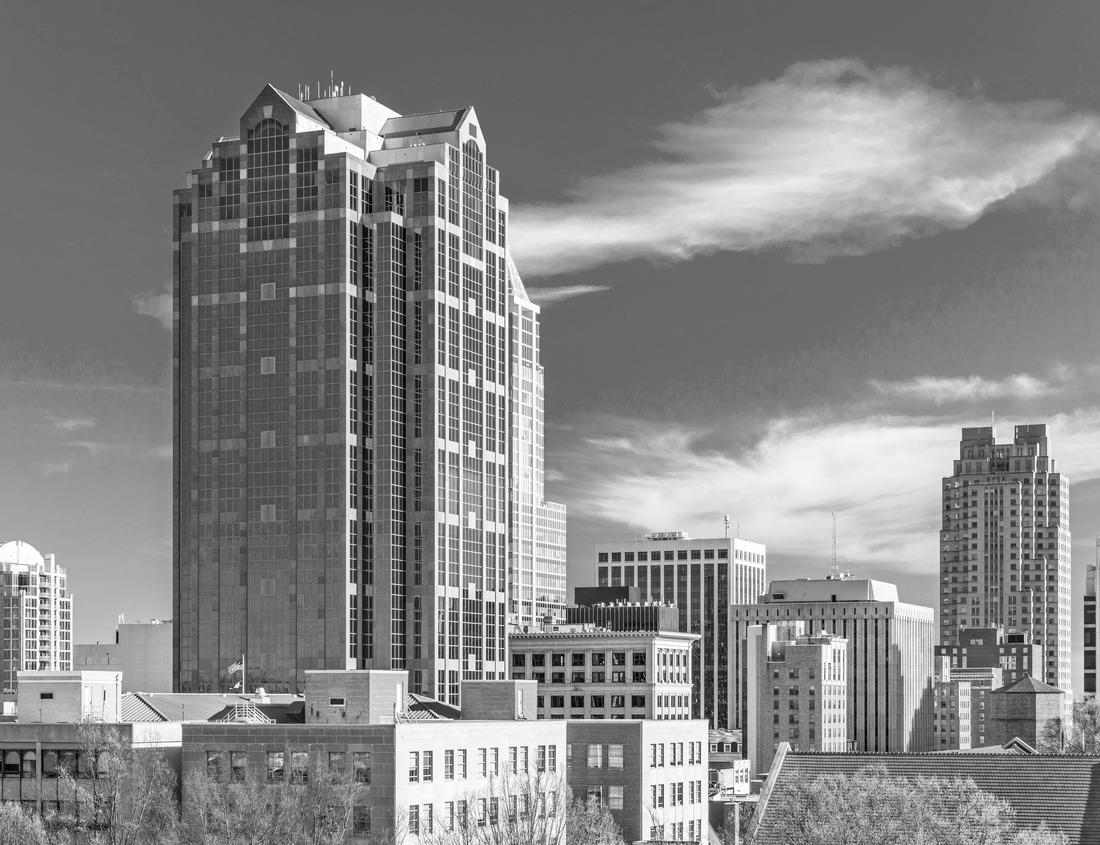 Noah Jigsaw Puzzle Boston, Massachusetts, USA City Skyline in black white 1000 pieces