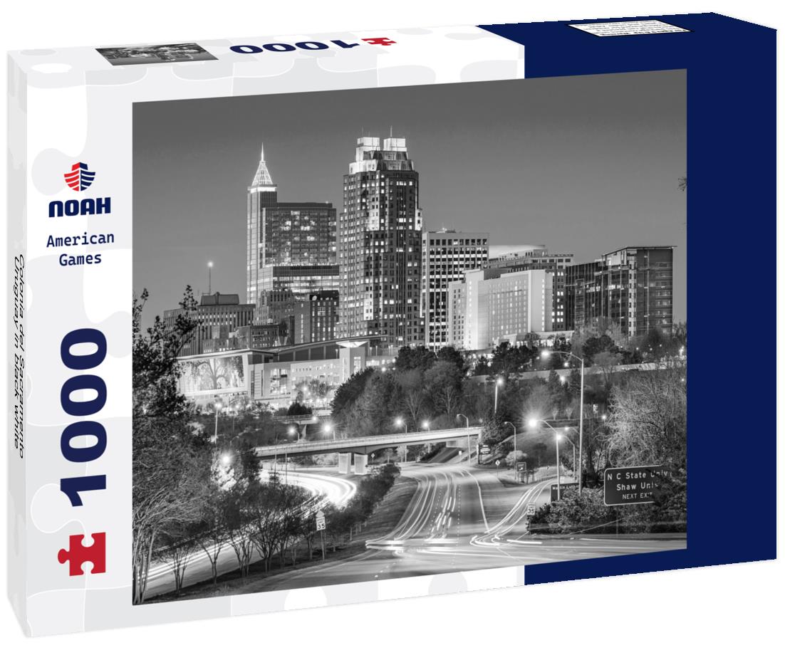 Noah Jigsaw Puzzle Colonia del Sacramento Uruguay in black white 1000 pieces