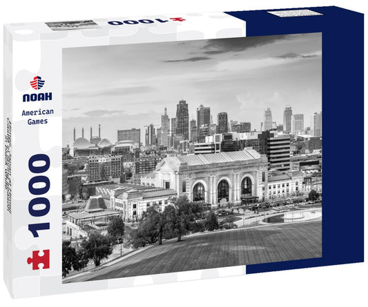 Noah Jigsaw Puzzle Himeji, Japan at Himeji Castle in spring season in black white 1000 pieces