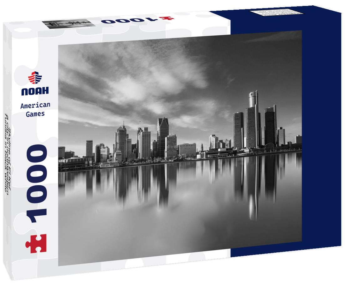 Noah Jigsaw Puzzle Skyline of El Kef, a city in northwestern Tunisia in black white 1000 pieces