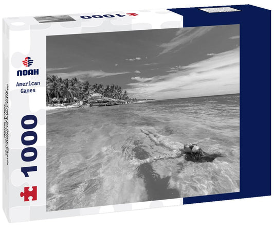 Noah Jigsaw Puzzle Nooya Lake in Misty Fjords National Monument in black white 1000 pieces