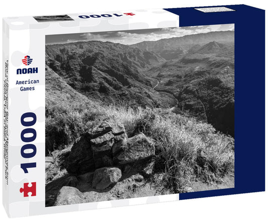 Noah Jigsaw Puzzle View of Biscayne Bay and Mangroves from Boca Chita Key, Biscayne National Park, Florida, USA in black white 1000 pieces