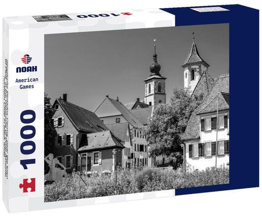 Noah Jigsaw Puzzle geoglyphs Pintados Cerros, near the town of Pica, in the commune of Pozo Almonte, northern Chile in black white 1000 pieces