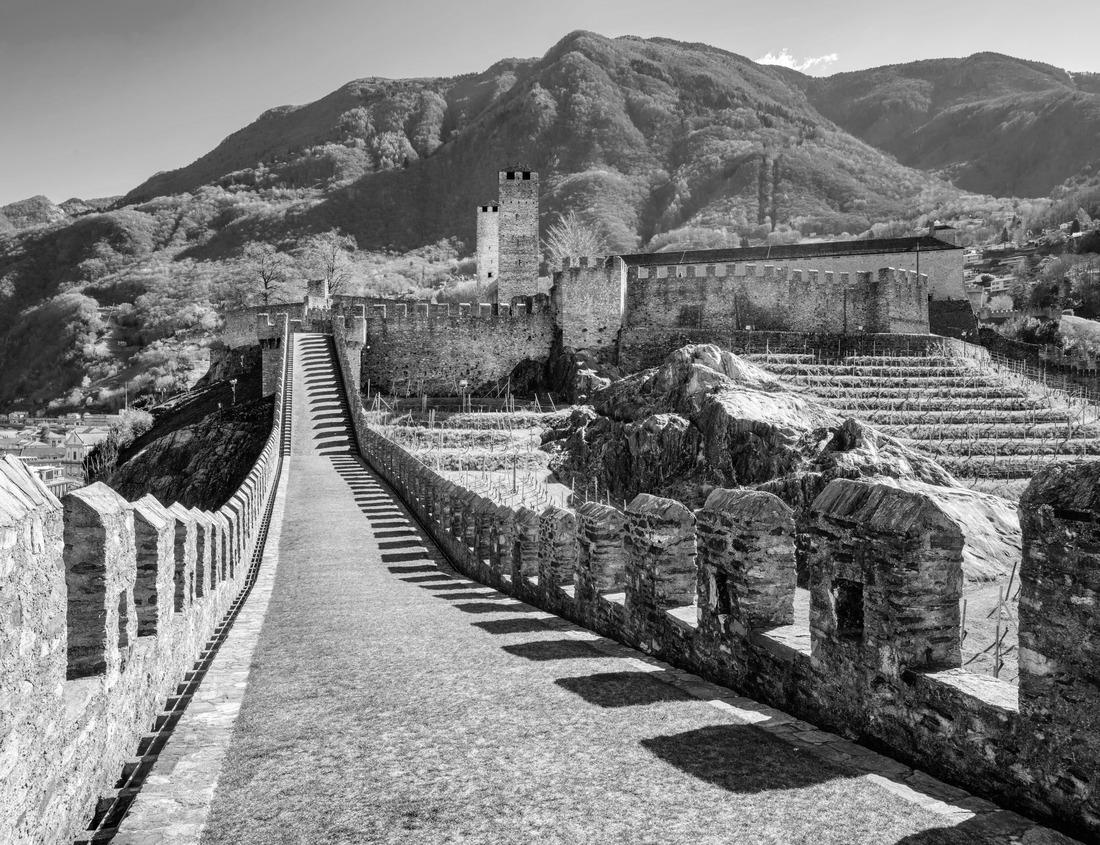 Noah Jigsaw Puzzle Chongqing, China at Great Hall of the People and People's Square in black white 1000 pieces