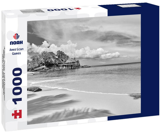 Noah Jigsaw Puzzle Austin, Texas, USA Downtown Skyline over the Colorado River in black white 1000 pieces