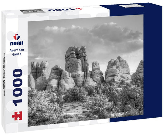 Noah Jigsaw Puzzle Horsetail Falls Yosemite NP in black white 1000 pieces