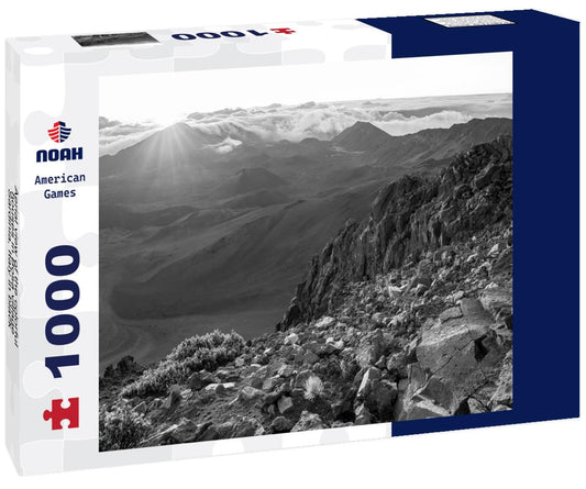 Noah Jigsaw Puzzle Aerial view of the colorful houses in Bosa village, Sardinia, Italy in black white 1000 pieces