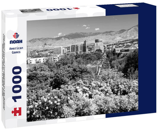 Noah Jigsaw Puzzle The Bent County Courthouse in Las Animas, Colorado was built in 1889 with a distinctive Italianate design in black white 1000 pieces