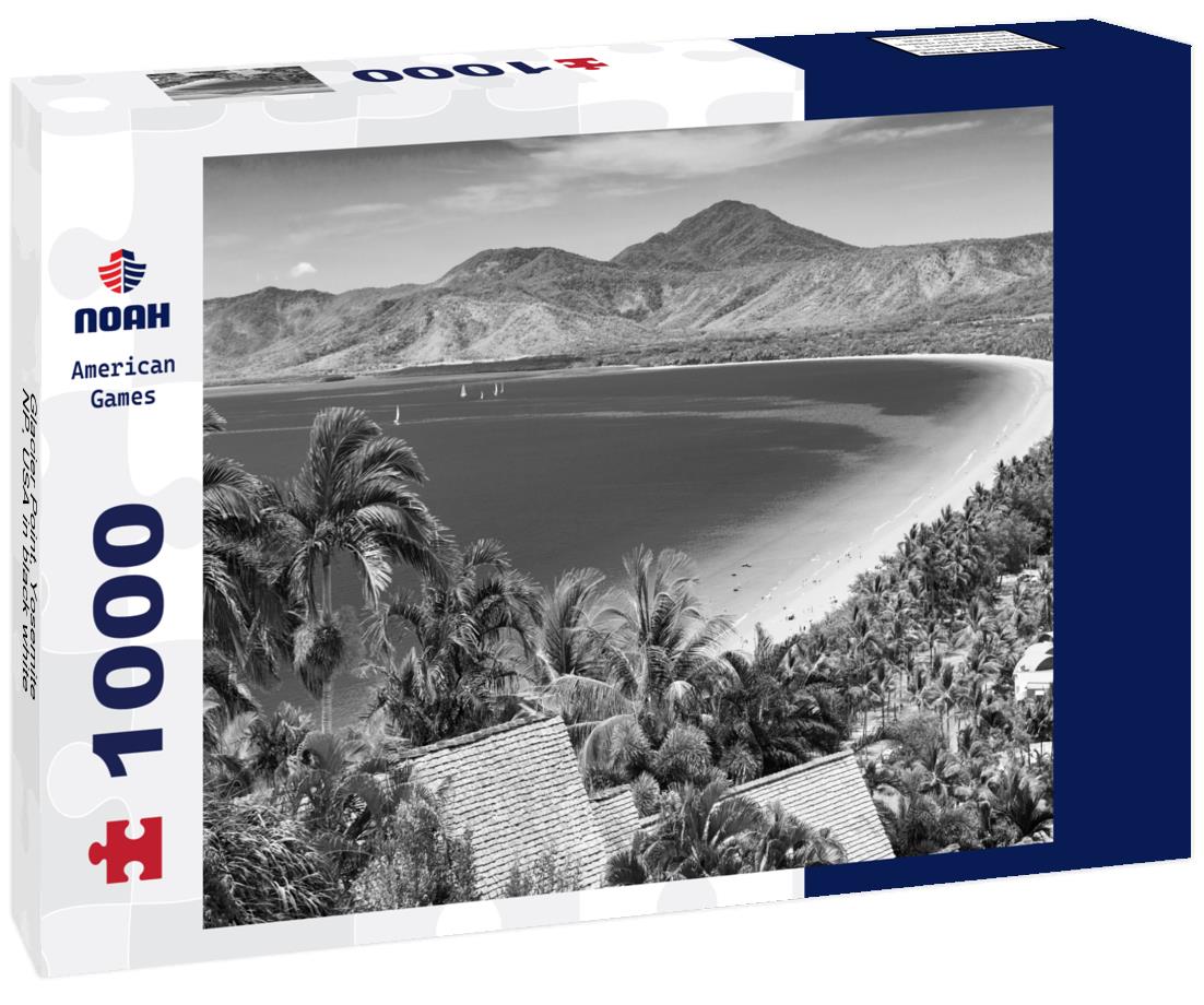 Noah Jigsaw Puzzle Glacier Point, Yosemite NP, USA in black white 1000 pieces