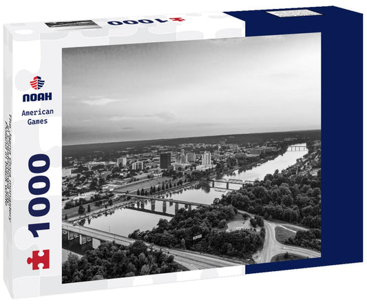 Noah Jigsaw Puzzle The Jasna Gora monastery in Czestochowa city, Poland in black white 1000 pieces