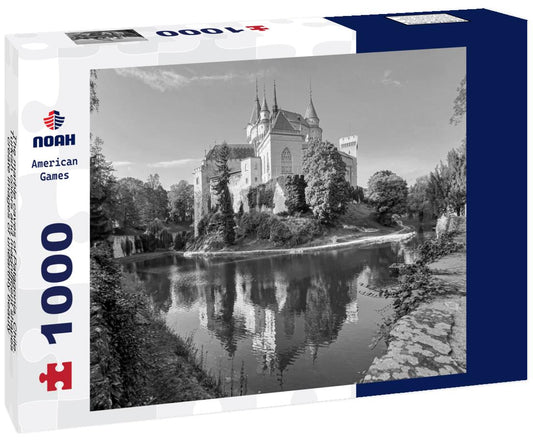 Noah Jigsaw Puzzle The marble caves of Patagonia, Chile. Turkish colors and magnificent shapes create images of unearthly beauty, designed by nature in black white 1000 pieces