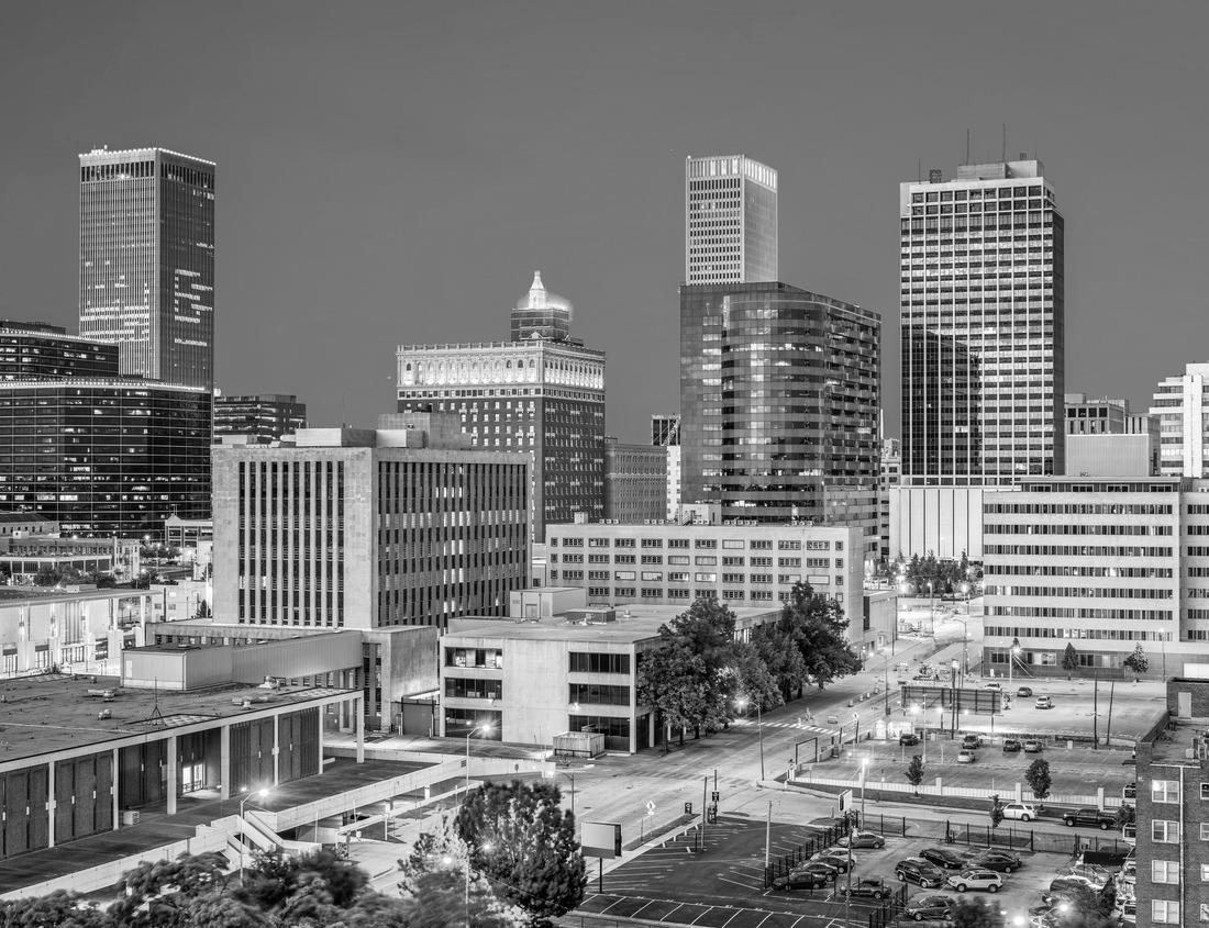Noah Jigsaw Puzzle Columbus, Ohio, USA Skyline at the Scioto River in black white 1000 pieces