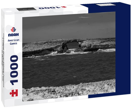 Noah Jigsaw Puzzle Chhatrapati Shivaji Maharaj Terminus, a UNESCO world heritage site in Mumbai - Maharashtra, India in black white 1000 pieces