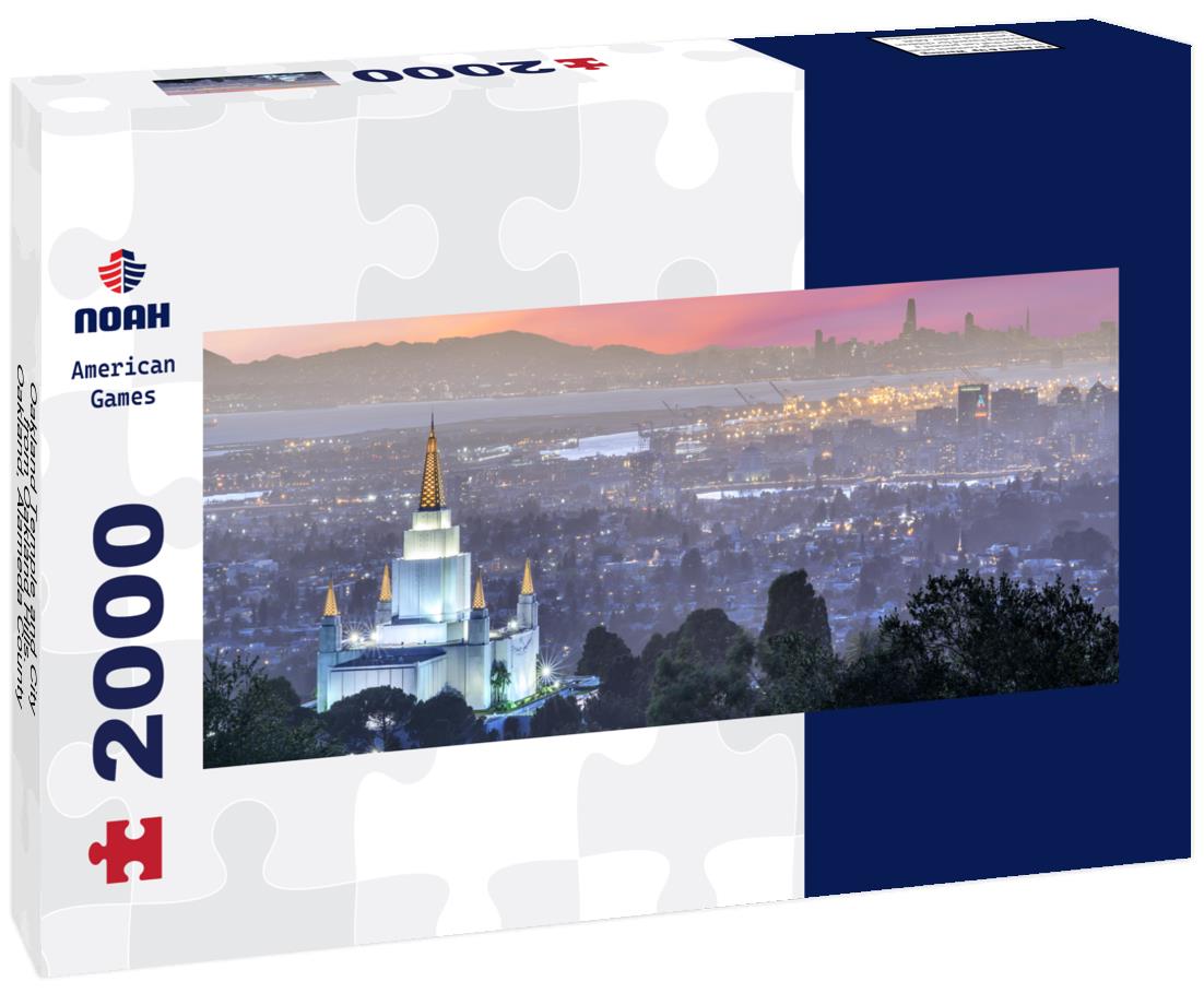 Noah Jigsaw Puzzle Oakland Temple and City from Oakland Hills. Oakland, Alameda County, California, USA panorama 2000 pieces