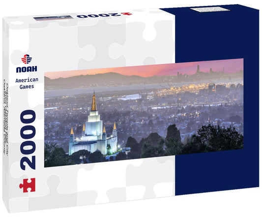 Noah Jigsaw Puzzle Oakland Temple and City from Oakland Hills. Oakland, Alameda County, California, USA panorama 2000 pieces