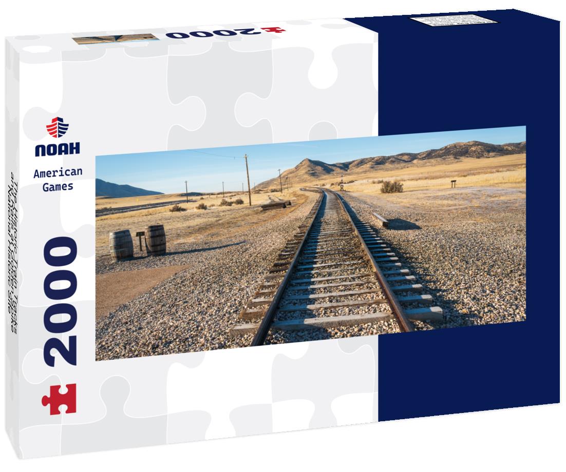 The Historic Train Tracks and Rails at Golden Spike National Historic Site, Utah, USA 2000pc Panoramic Puzzle