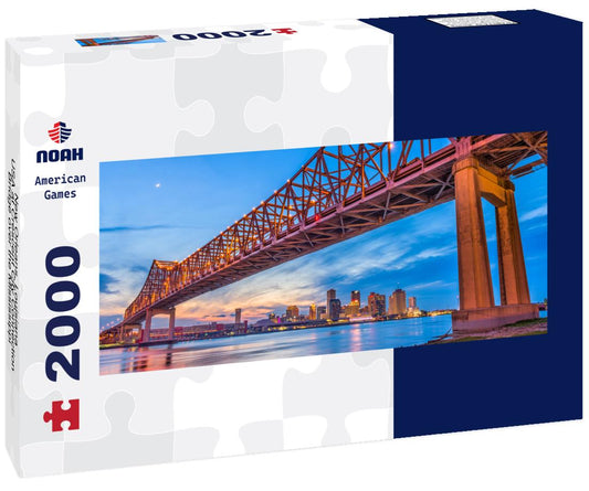 Noah Jigsaw Puzzle New Orleans, Louisiana, USA at Crescent City Connection Bridge over the Mississippi River panorama 2000 pieces