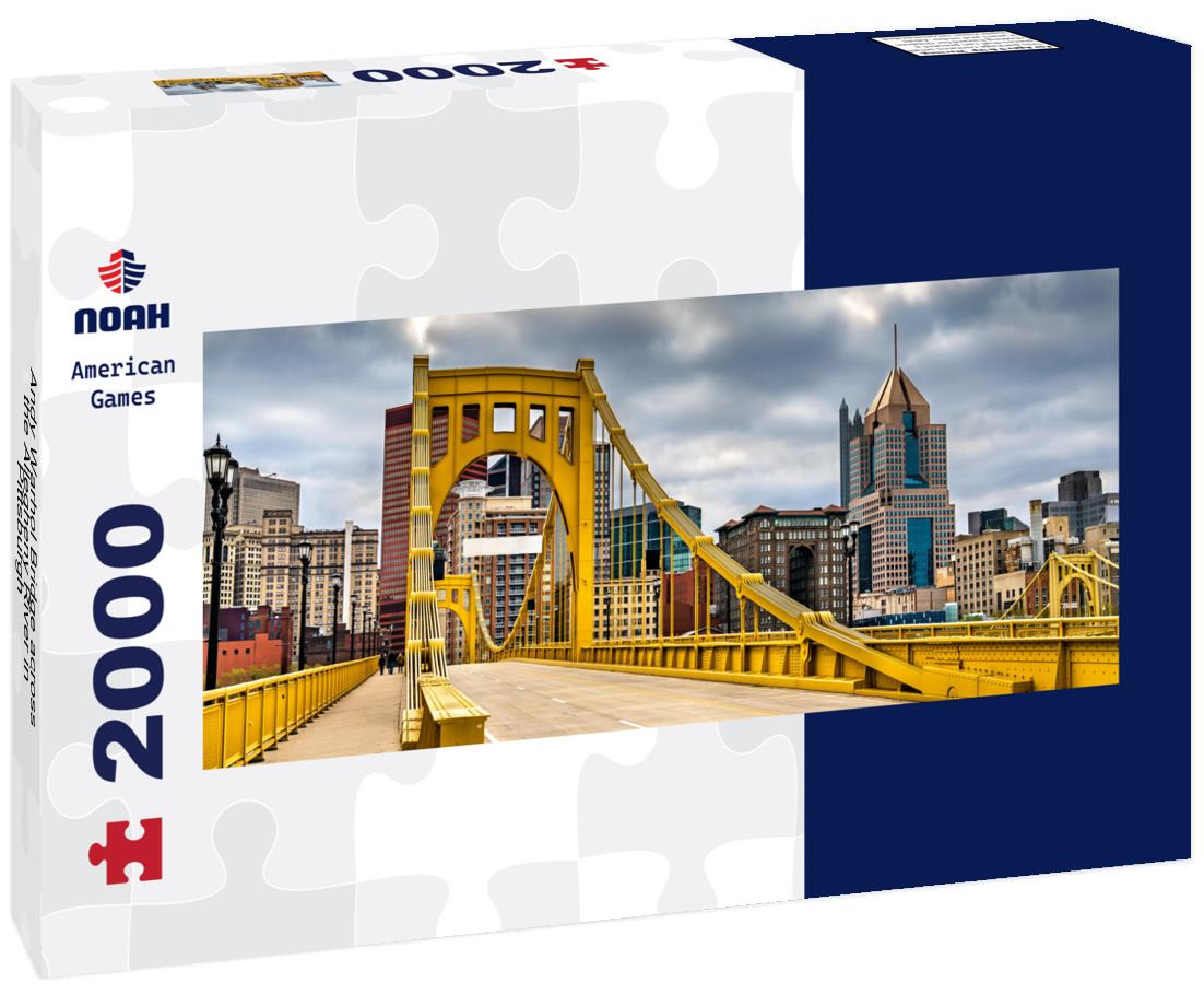 Andy Warhol Bridge across the Allegheny River in Pittsburgh - Pennsylvania, United States 2000pc Panoramic Puzzle