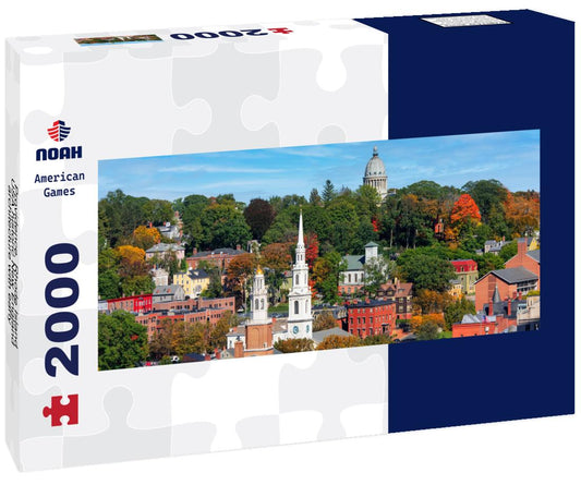 Noah Jigsaw Puzzle Providence, Rhode Island, USA historic New England architecture with early autumn foliage panorama 2000 pieces