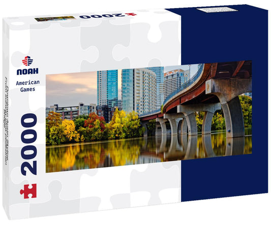 Noah Jigsaw Puzzle Downtown Austin Skyline From subway plow pedestrian bridge - Lady Bird Lake - Austin Texas panorama 2000 pieces