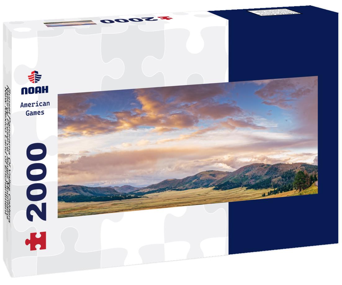 Sunset  Valles Caldera National Preserve Jemez Mountains New Mexico Land of Enchantment 2000pc Panoramic Puzzle