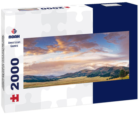 Noah Jigsaw Puzzle Sunset Panorama Of Valles Caldera National Preserve Jemez Mountains New Mexico Land of Enchantment panorama 2000 pieces