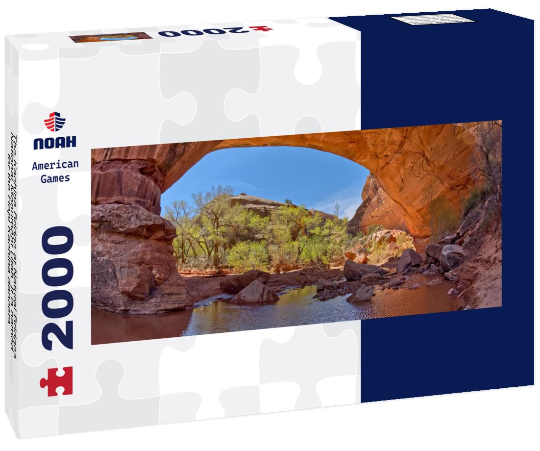 Noah Jigsaw Puzzle The Kachina Bridge at Natural Bridges National Monument Utah. It is named for the Hopi Kachina dancers panorama 2000 pieces