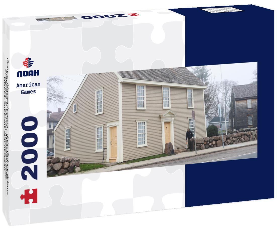 Quincy, Massachusetts : John Quincy Adams birthplace in Quincy, Massachusetts. Historic landmark and museum 2000pc Panoramic Puzzle