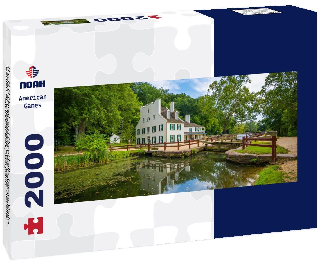Noah Jigsaw Puzzle The C O Canal, and Great Falls Tavern Visitor Center, at Chesapeake Ohio Canal National Historical Park, Maryland panorama 2000 pieces