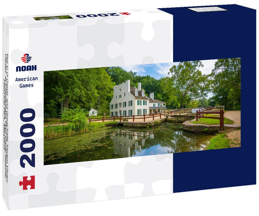Noah Jigsaw Puzzle The C O Canal, and Great Falls Tavern Visitor Center, at Chesapeake Ohio Canal National Historical Park, Maryland panorama 2000 pieces