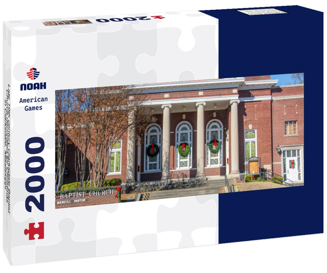 Noah Jigsaw Puzzle Late 19th century Clarksdale Baptist Church decorated for Christmas in Clarksdale, Mississippi, in Coahoma County, USA panorama 2000 pieces