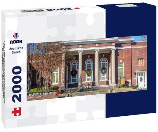 Noah Jigsaw Puzzle Late 19th century Clarksdale Baptist Church decorated for Christmas in Clarksdale, Mississippi, in Coahoma County, USA panorama 2000 pieces