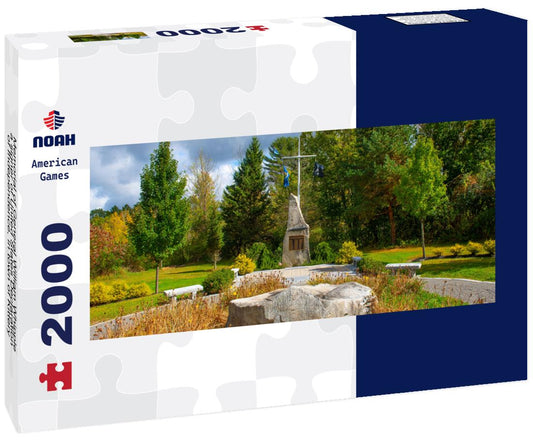 Noah Jigsaw Puzzle Memorial of General William Whipple, a signer of United States Declaration of Independence, in town of Kittery, Maine ME panorama 2000 pieces