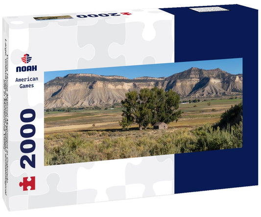 Noah Jigsaw Puzzle Yucca House National Monument in Colorado. Large, unexcavated Ancestral Puebloan archaeological site in Montezuma Valley panorama 2000 pieces