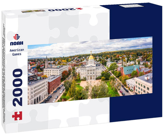 Noah Jigsaw Puzzle Aerial view of Concord and the New Hampshire State House. The capitol houses the New Hampshire General Court, Governor, and Executive Council panorama 2000 pieces