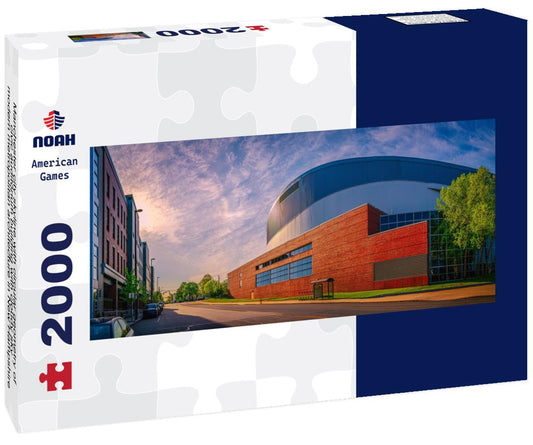 Noah Jigsaw Puzzle Manchester city skyline with circular geometry of civic auditorium building with cloudy sky, modern metropolitan architecture in New Hampshire panorama 2000 pieces