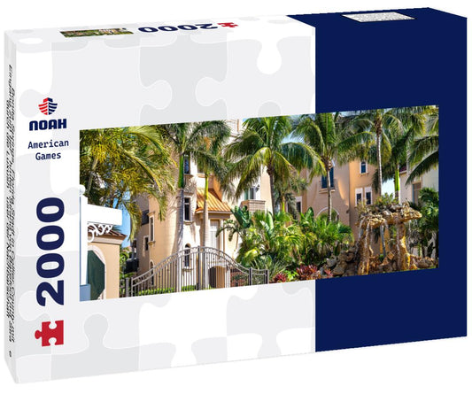 Noah Jigsaw Puzzle Bonita Springs, Florida Stadt in Collier County mit Eingang zum berühmten Strand von Barefoot mit Straße durch die Luxushäuser der Nachbarschaft panorama 2000 pieces