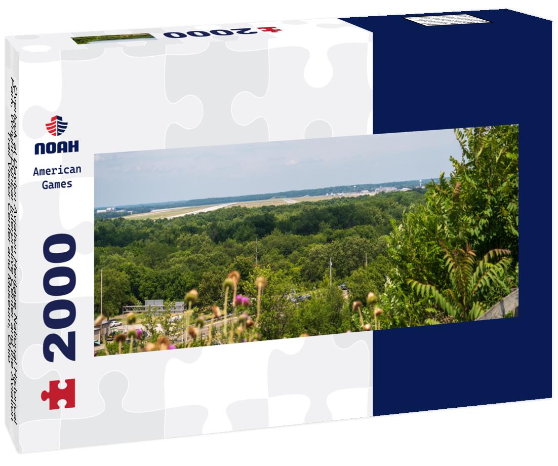 Overlook at Dayton Aviation Heritage National Historical Park, Wright-Dunbar Interpretive Center and the Aviation Trail Visitor Center and Museum, Ohio 2000pc Panoramic Puzzle