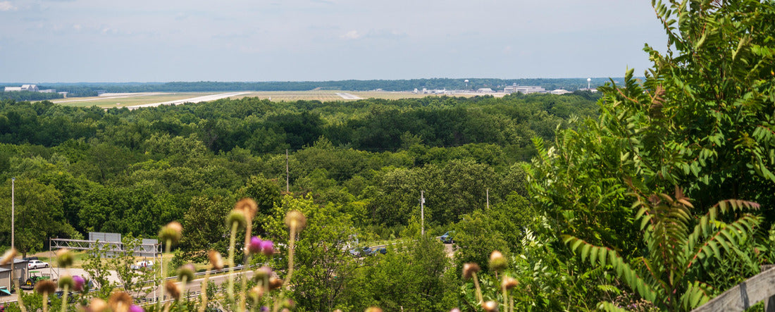 Overlook at Dayton Aviation Heritage National Historical Park, Wright-Dunbar Interpretive Center and the Aviation Trail Visitor Center and Museum, Ohio 2000pc Panoramic Puzzle