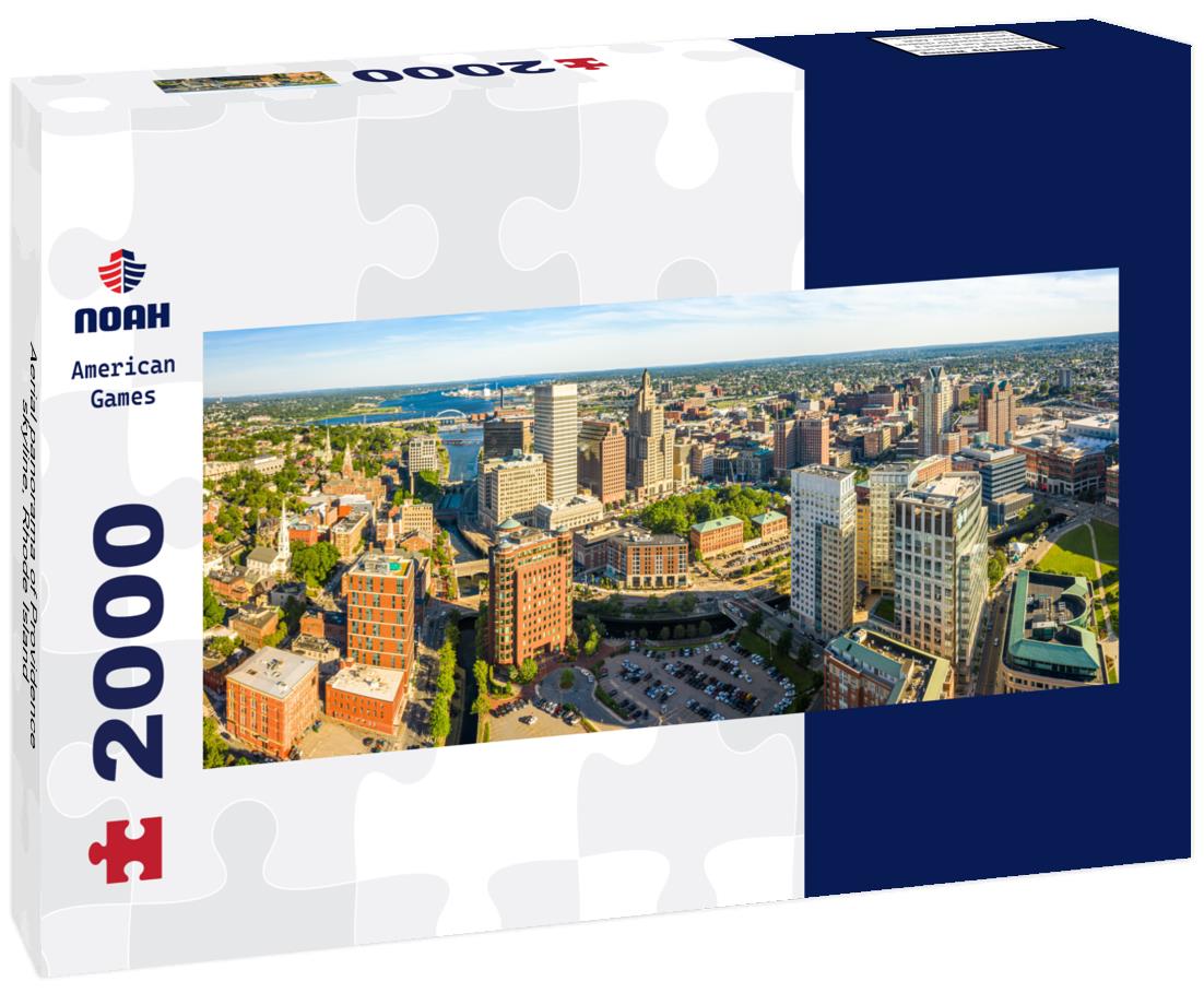 Aerial  Providence skyline, Rhode Island 2000pc Panoramic Puzzle
