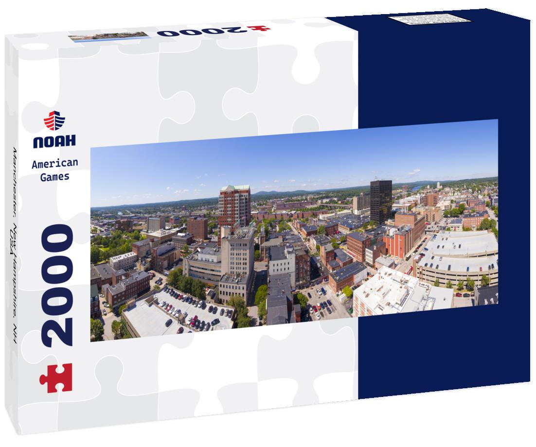 Manchester, New Hampshire, NH, USA 2000pc Panoramic Puzzle